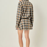 Pleated Mini Skort