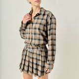 Pleated Mini Skort