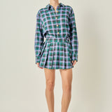 Pleated Mini Skort