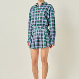 Pleated Mini Skort