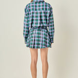 Pleated Mini Skort