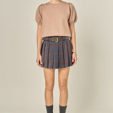Pleated Mini Skort