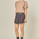 Pleated Mini Skort