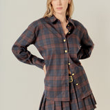 Pleated Mini Skort