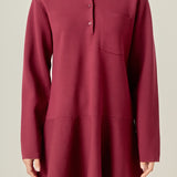 Collared Knit Mini Dress