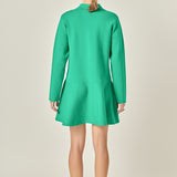 Collared Knit Mini Dress