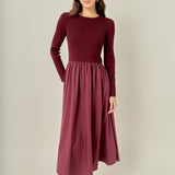 The Juliette Mixed Media Maxi Dress