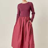 The Juliette Mixed Media Maxi Dress