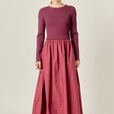 The Juliette Mixed Media Maxi Dress