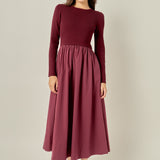 The Juliette Mixed Media Maxi Dress