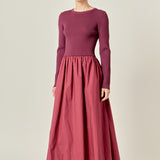 The Juliette Mixed Media Maxi Dress