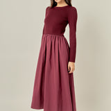 The Juliette Mixed Media Maxi Dress