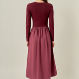The Juliette Mixed Media Maxi Dress