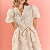 Shell Mini Shirt Dress