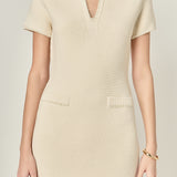Pearl Knit Mini Dress