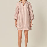 Stripe Collared Mini Dress