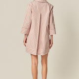 Stripe Collared Mini Dress