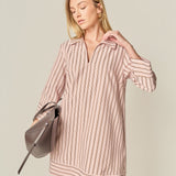 Stripe Collared Mini Dress