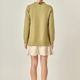 Argyle Polo Knit Dress