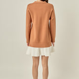 Argyle Polo Knit Dress