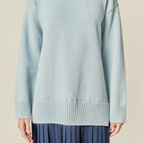 Mixed Media Pleated Mini Dress