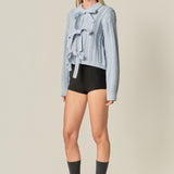 Cable Bow Cardigan