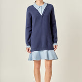 Camilla Colorblock Knit Mini Dress