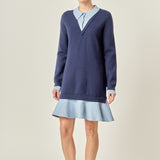 Camilla Colorblock Knit Mini Dress