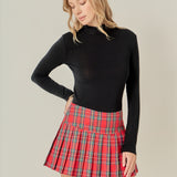 Plaid Skort