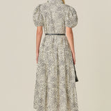 Print Button Up Midi Dress