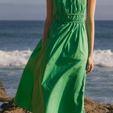 Striped Sleeveless Maxi Dress