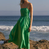 Striped Sleeveless Maxi Dress