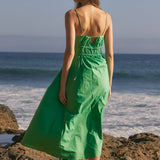 Striped Sleeveless Maxi Dress