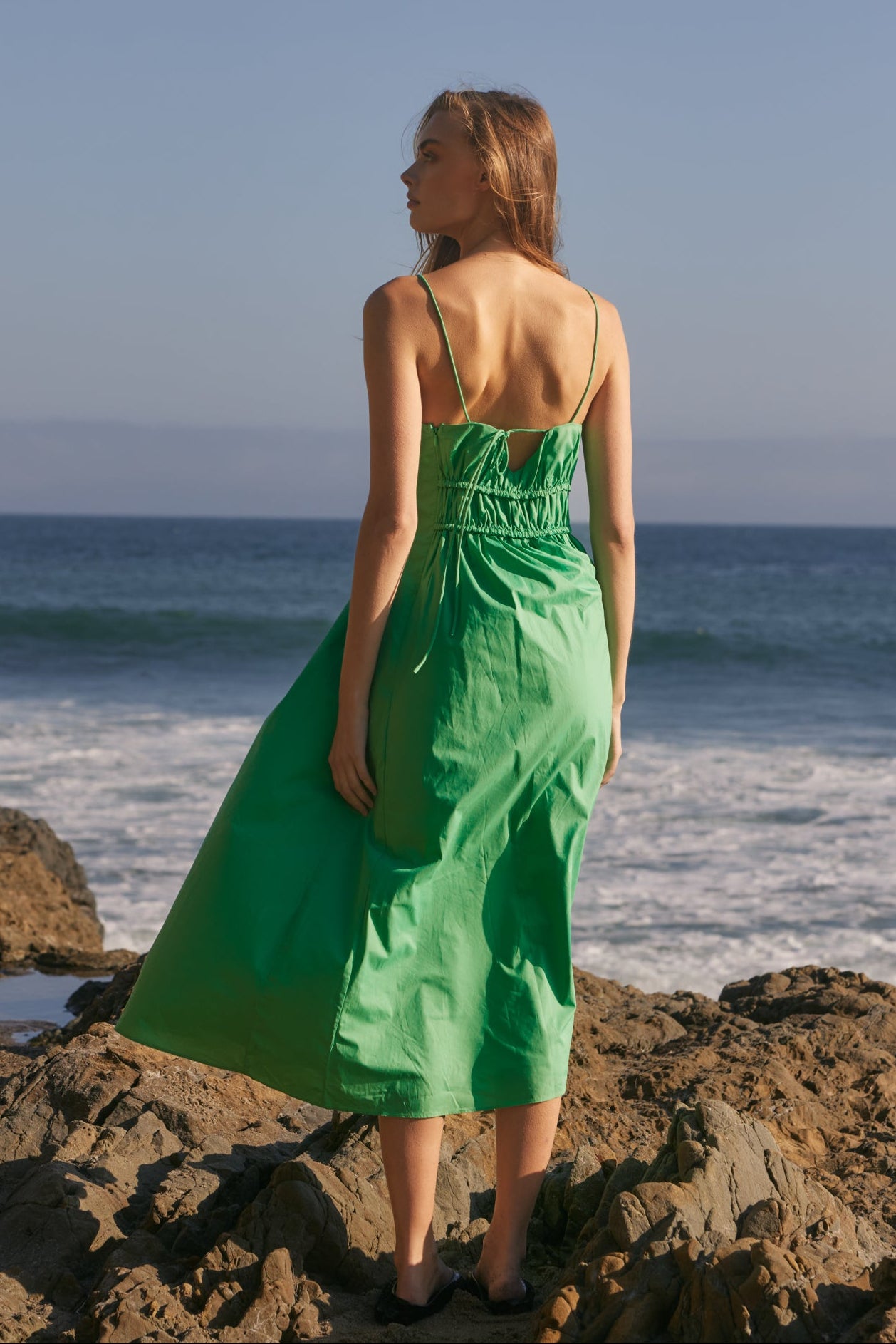 english factory sleeveless midi dress English Factory