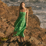 Striped Sleeveless Maxi Dress