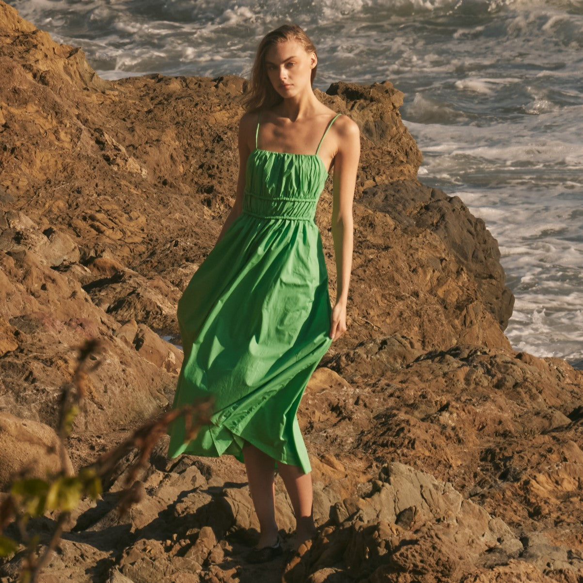 Striped Sleeveless Maxi Dress