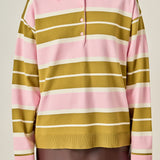 Striped Polo Knit Shirt
