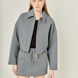 French Terry Zip-Up Jacket