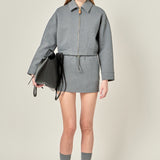 French Terry Zip-Up Jacket