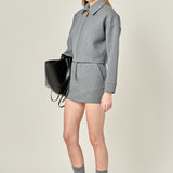 French Terry Zip-Up Jacket