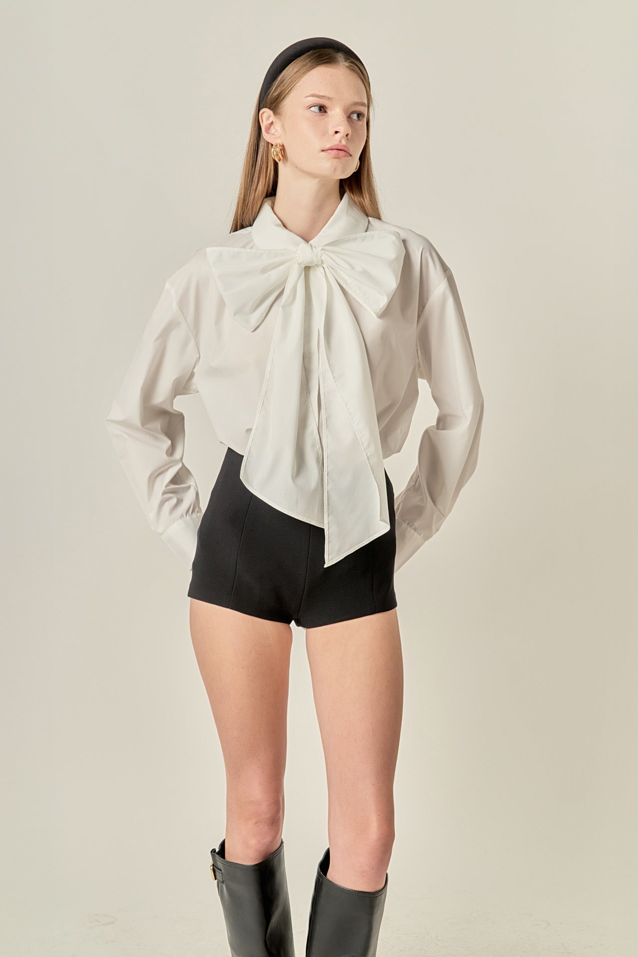 Bow Detailed Shirt – English Factory