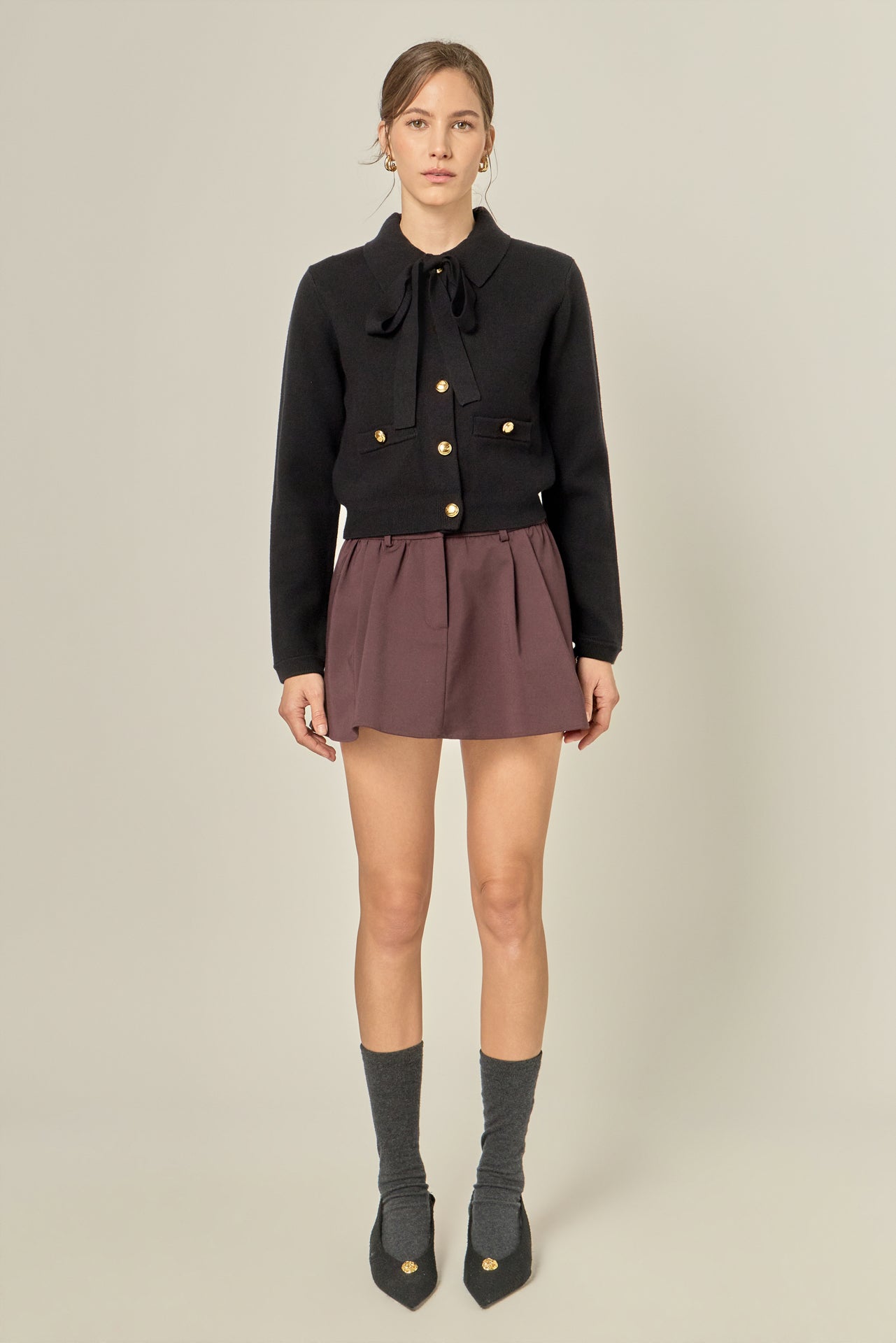 Tweed Jacket with Sailor Collar – English Factory