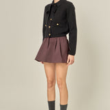 Detachable Bow Cardigan