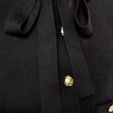 Detachable Bow Cardigan