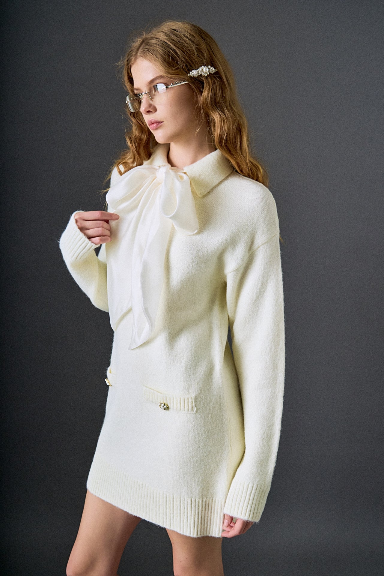 Peplum Faux Fur Coat – English Factory