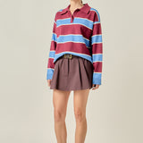 Striped Polo Knit Shirt