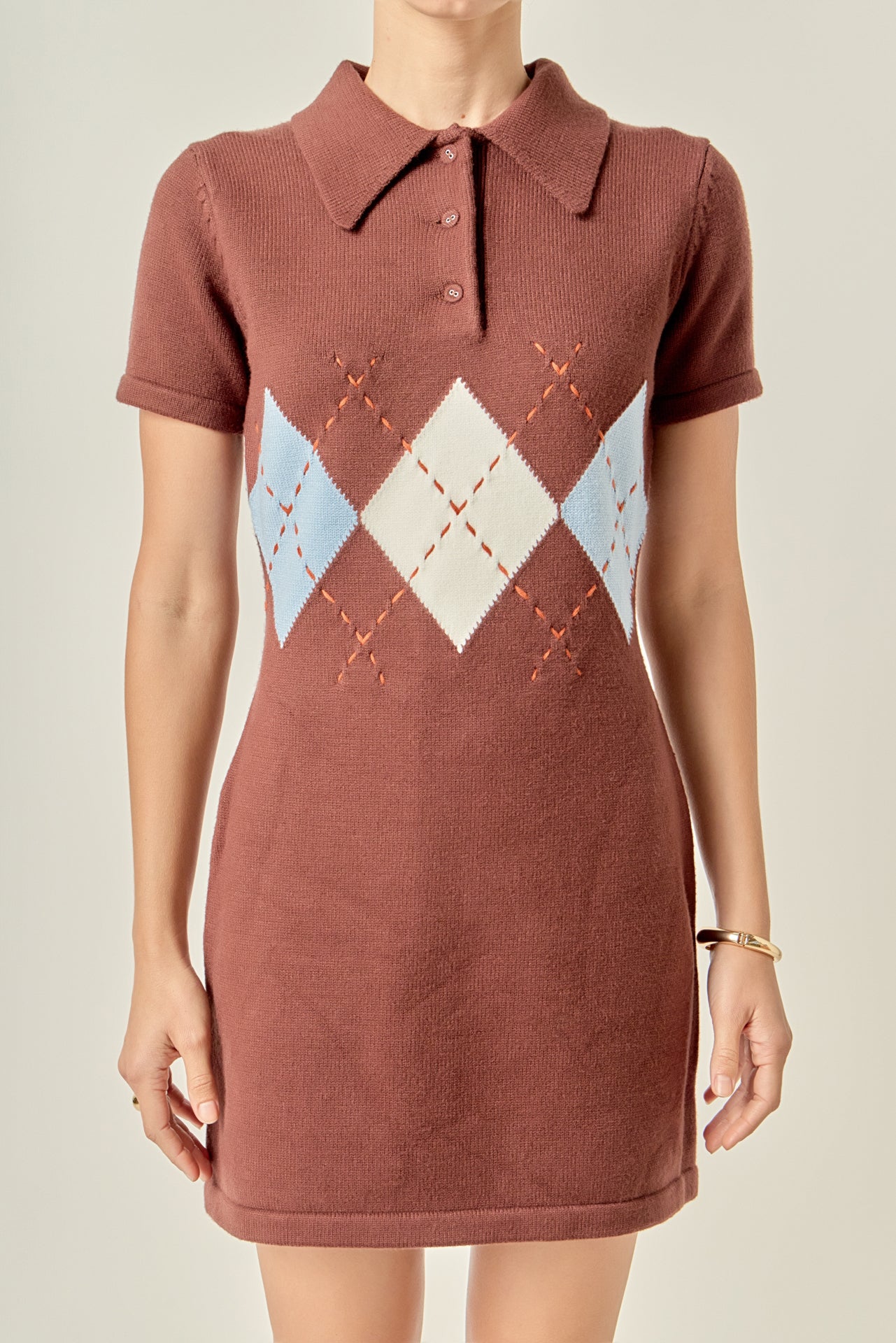 knit polo mini dress Page Knit Polo Mini Dress SIMKHAI