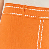 Denim-Look Knit Skirt