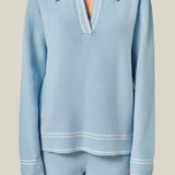 Stitch Detailed Polo Knit