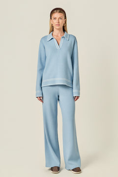 Stitch Detailed Polo Knit